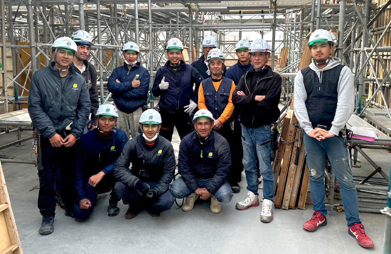 行方建設株式会社 型枠大工チーム